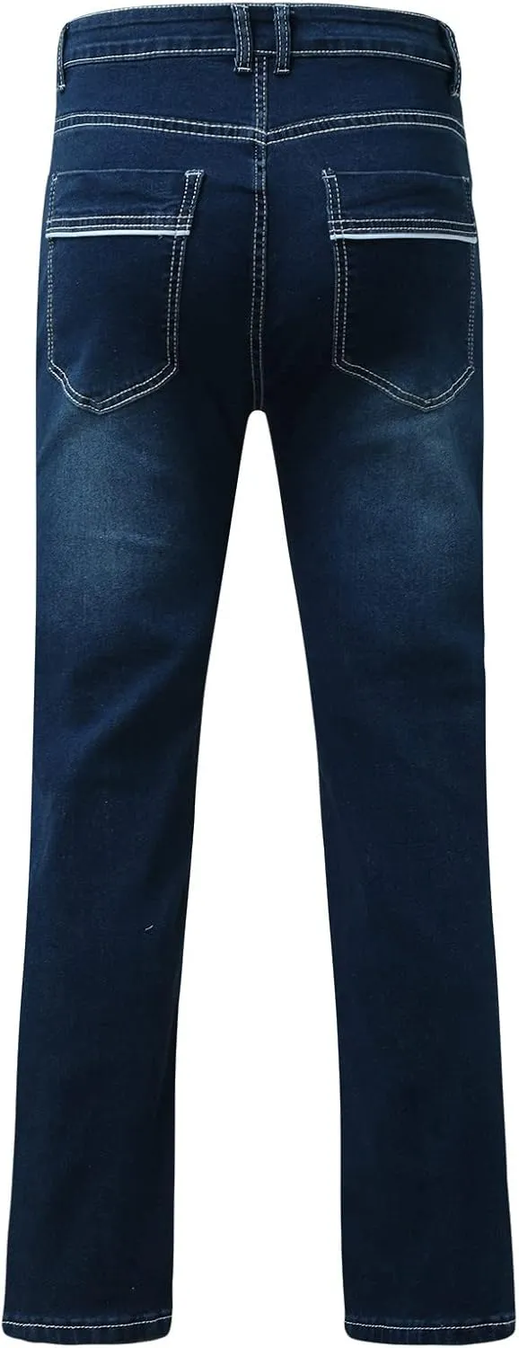 aihihe Mens Pants 40x32 Jeans Mens Jeans Slim fit Straight Leg Mens Tapered Stretch Jeans Cool Jeans for Men Big and Tall