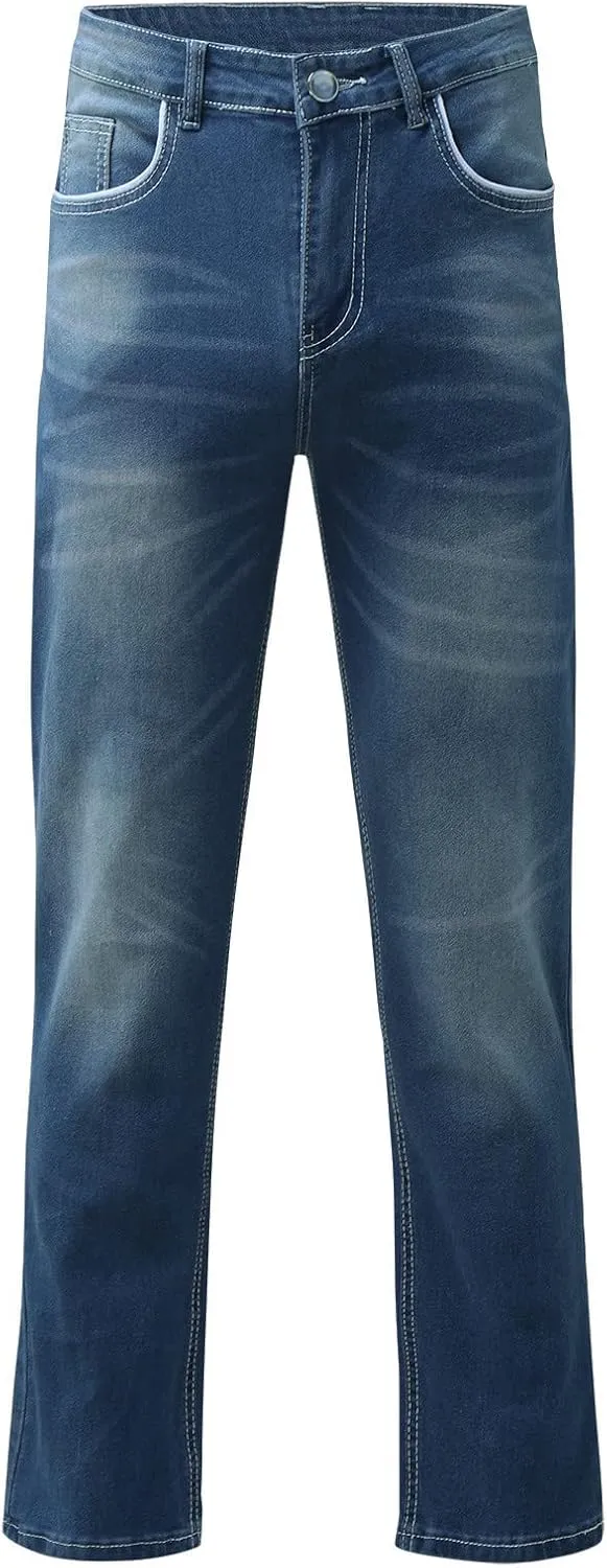 aihihe Mens Pants 40x32 Jeans Mens Jeans Slim fit Straight Leg Mens Tapered Stretch Jeans Cool Jeans for Men Big and Tall
