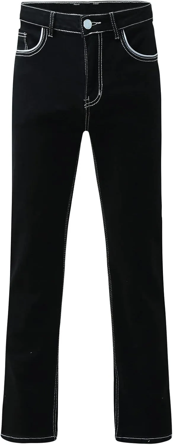 aihihe Mens Pants 40x32 Jeans Mens Jeans Slim fit Straight Leg Mens Tapered Stretch Jeans Cool Jeans for Men Big and Tall