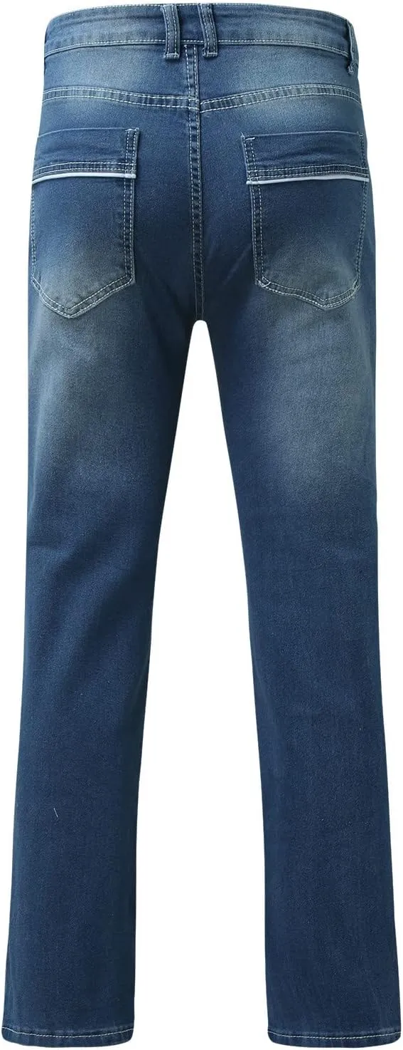 aihihe Mens Pants 40x32 Jeans Mens Jeans Slim fit Straight Leg Mens Tapered Stretch Jeans Cool Jeans for Men Big and Tall