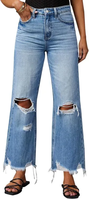Distressed Boyfriend Jeans