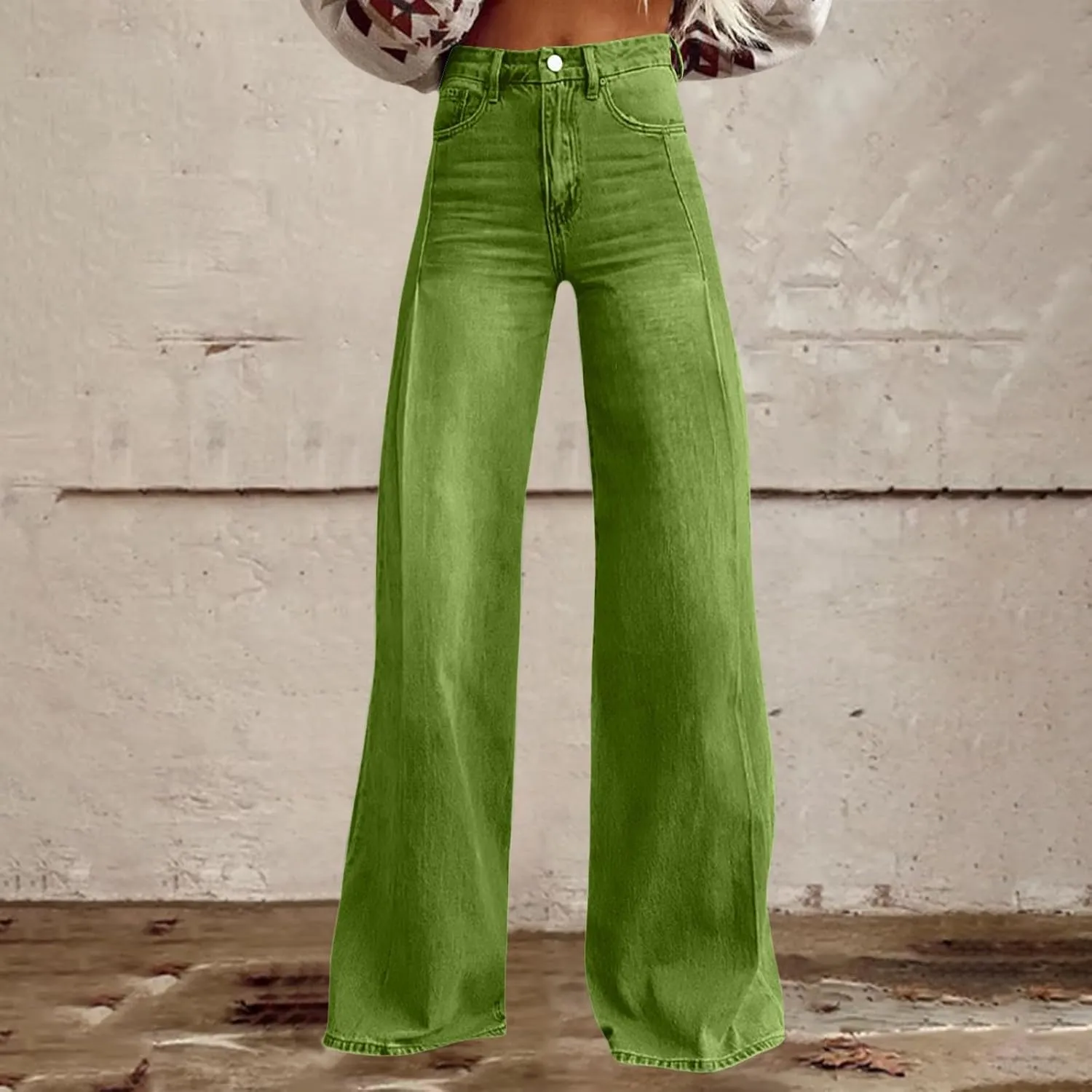 Baggy Jeans Pant for Women 2025 Summer Casual Wide Leg Sweatpant Jeans Print Denim Vintage Pant 90s Y2K Streetwear
