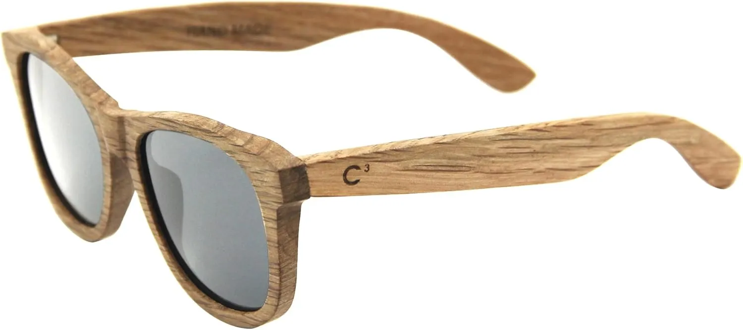 C3 Handmade Natural Wood polarized lens Sunglasses for Men and Women for Traveling Driving and Gift