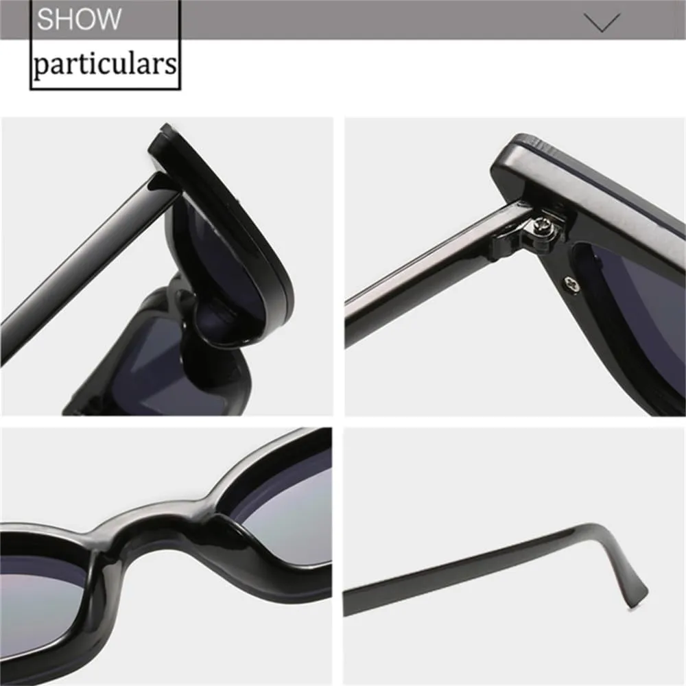 Cat Eye Sunglasses Women One Piece Sun Glasses Female Vintage Punk Eyeglasses UV400