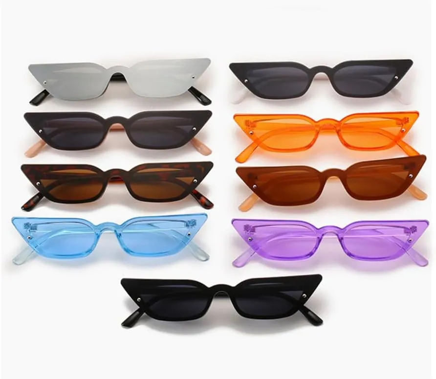Cat Eye Sunglasses Women One Piece Sun Glasses Female Vintage Punk Eyeglasses UV400