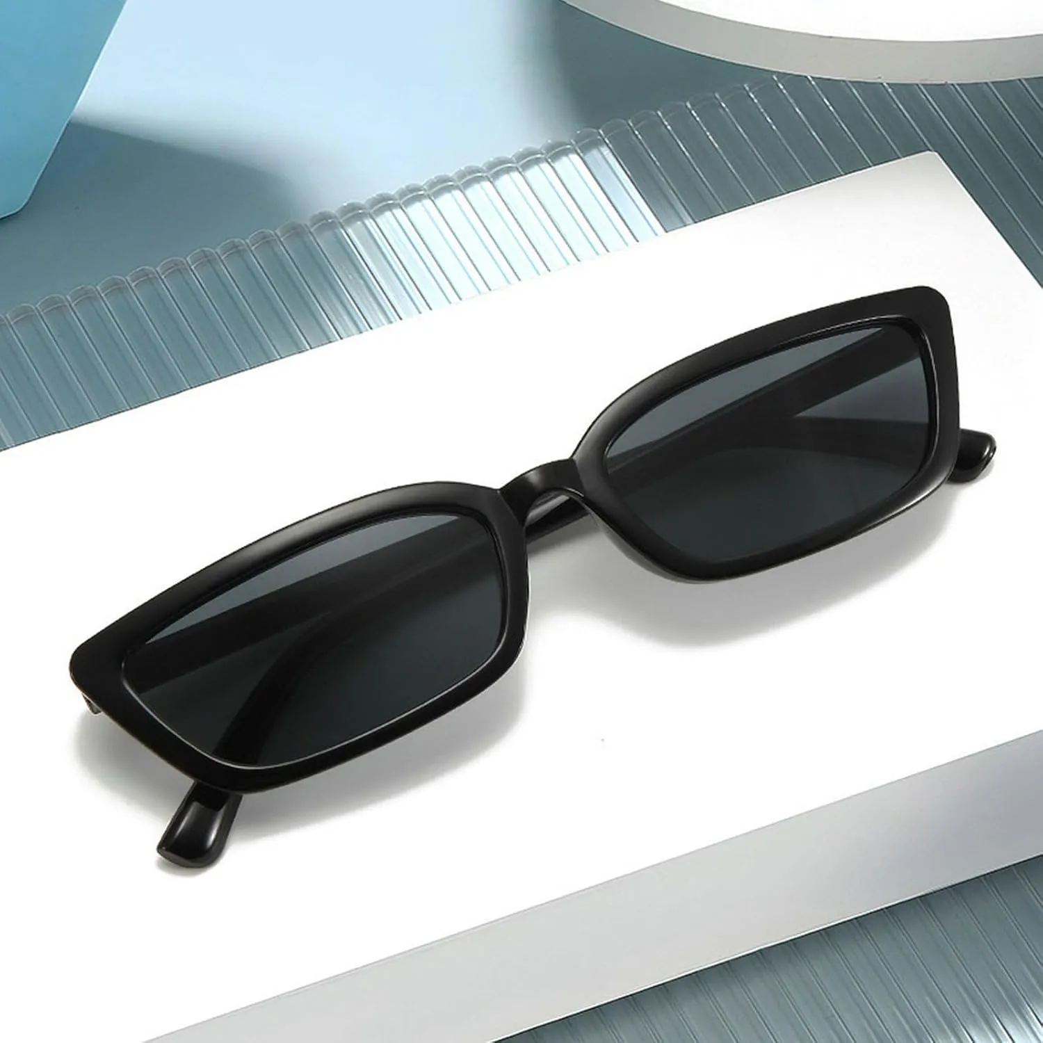 Cat Eye Sunglasses Women Vintage Black Leopard Sun Glasses Small Frames Shades Retro Ladies Cat Eye Sunglasses UV400