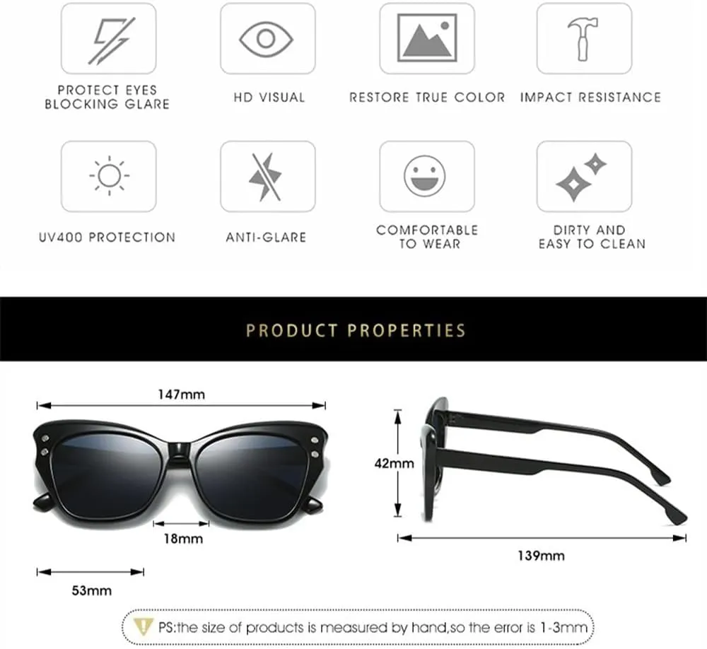Cat Eye Sunglasses Women Vintage Butterfly Shades Female Luxury Sun Glasses UV400 Eyewear