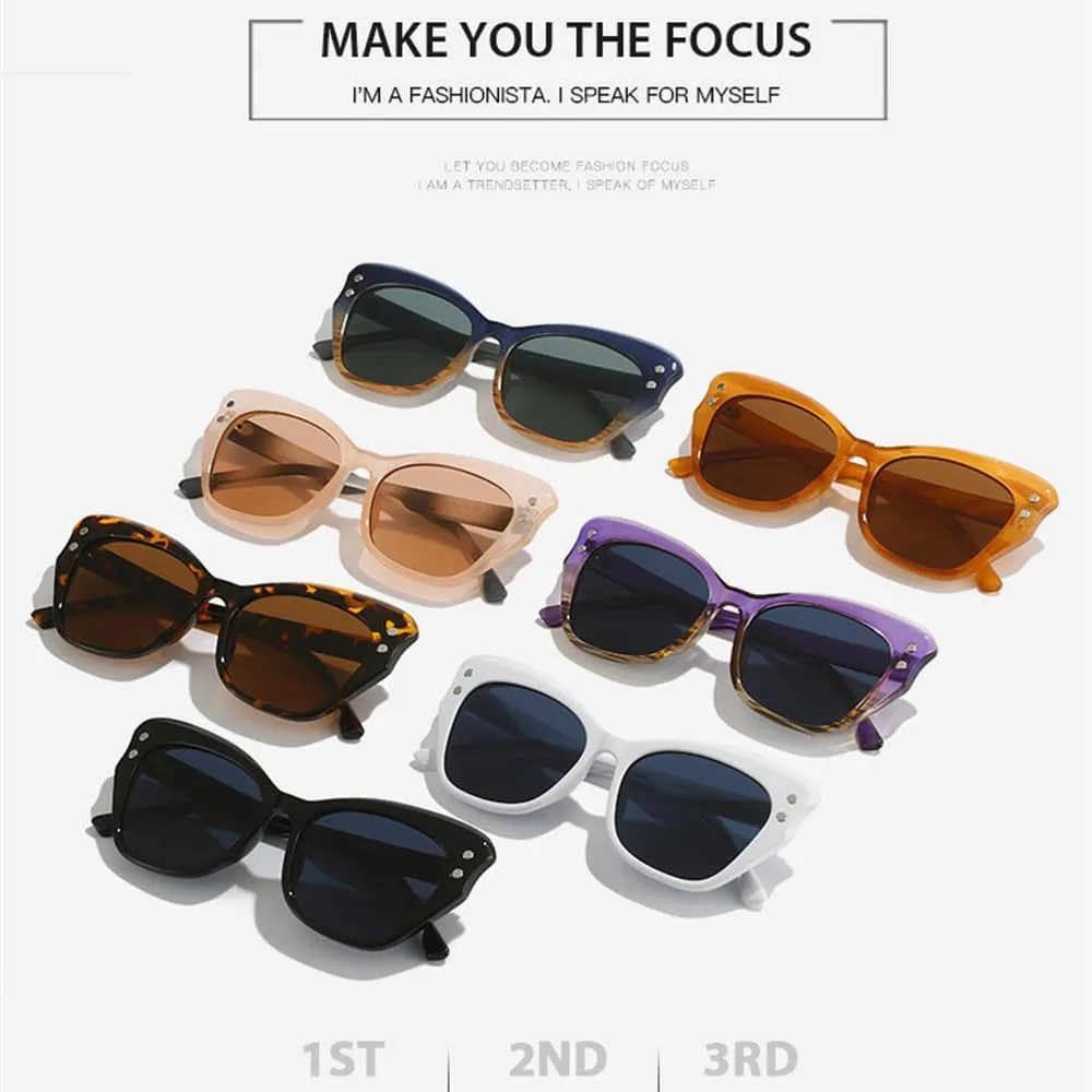 Cat Eye Sunglasses Women Vintage Butterfly Shades Female Luxury Sun Glasses UV400 Eyewear