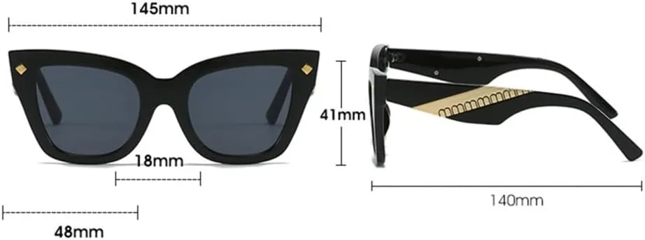 Cat Eye Sunglasses Women Vintage Men Shades Sun Glasses Frame UV400 Eyewear