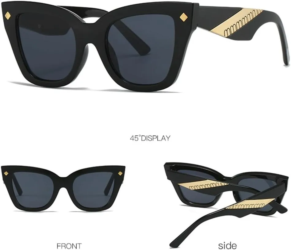 Cat Eye Sunglasses Women Vintage Men Shades Sun Glasses Frame UV400 Eyewear