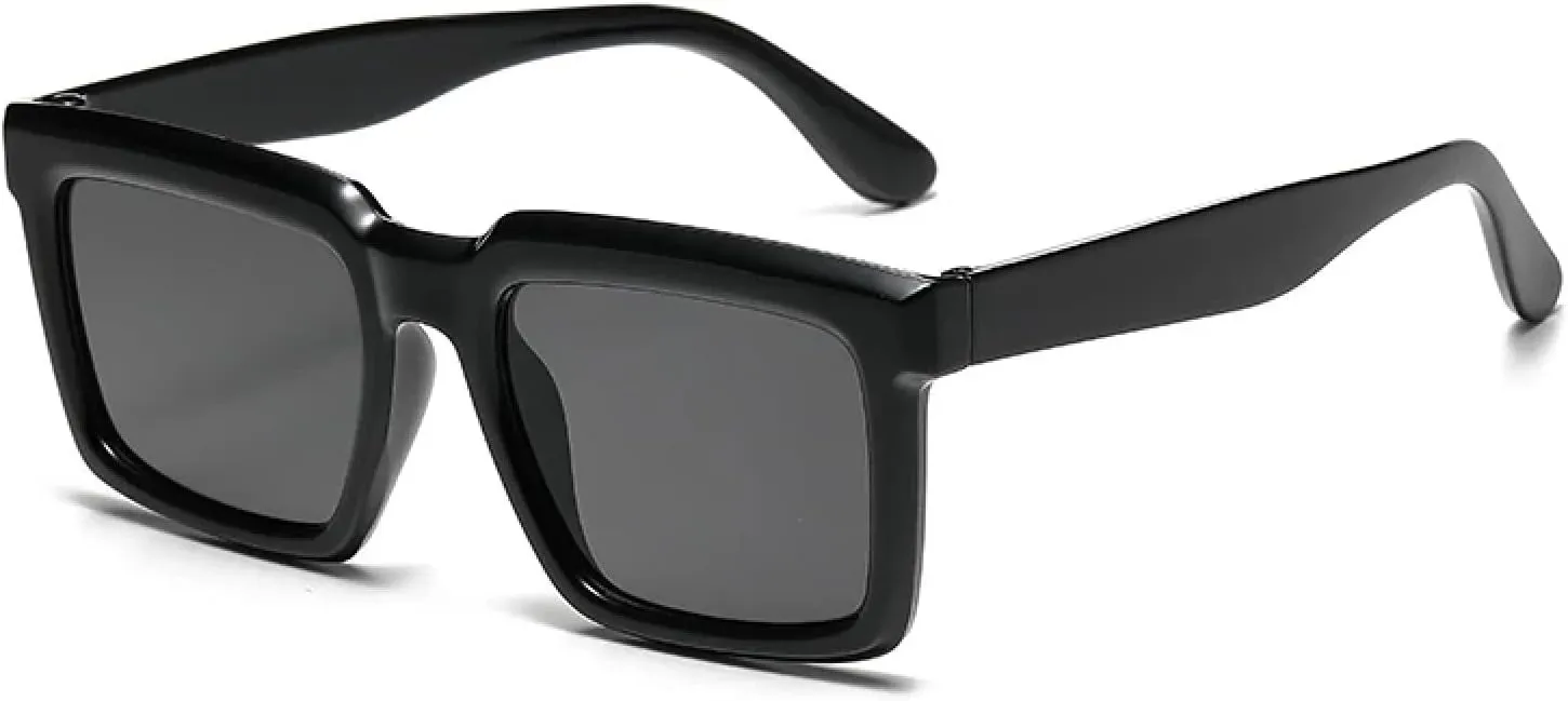 Classic Rectangle Sunglasses for Women Frame Vintage Uv400