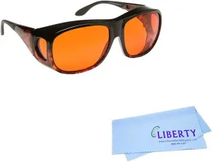 Eschenbach Optik Solar Shield Sunglasses - Polycarbonate Sunglasses for Men and Women Orange Filtered UV Protection Sunglasses (Small)