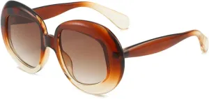 Fashion Color Women Sunglasses Retro Clear Gradient Lens Shades Uv400 Men Punk Sun Glasses