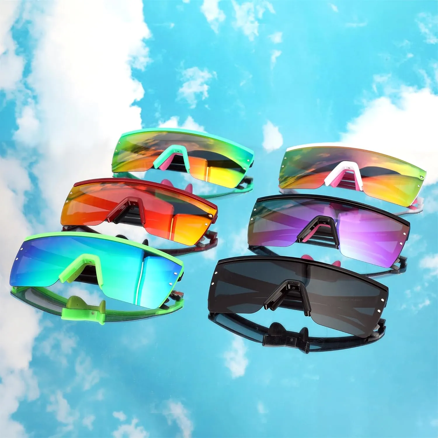 FEISEDY Sunglasses Mens Polarized Women Oversized Flat Top Square Cycling Fishing Golf Hiking Vintage Sun Glasses B2367