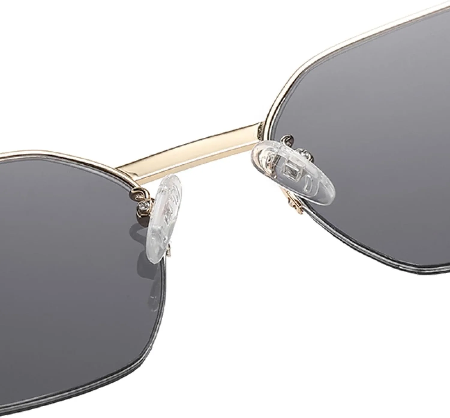 Frame Sunglasses Blue Brown Metal Sun Glasses Female Male