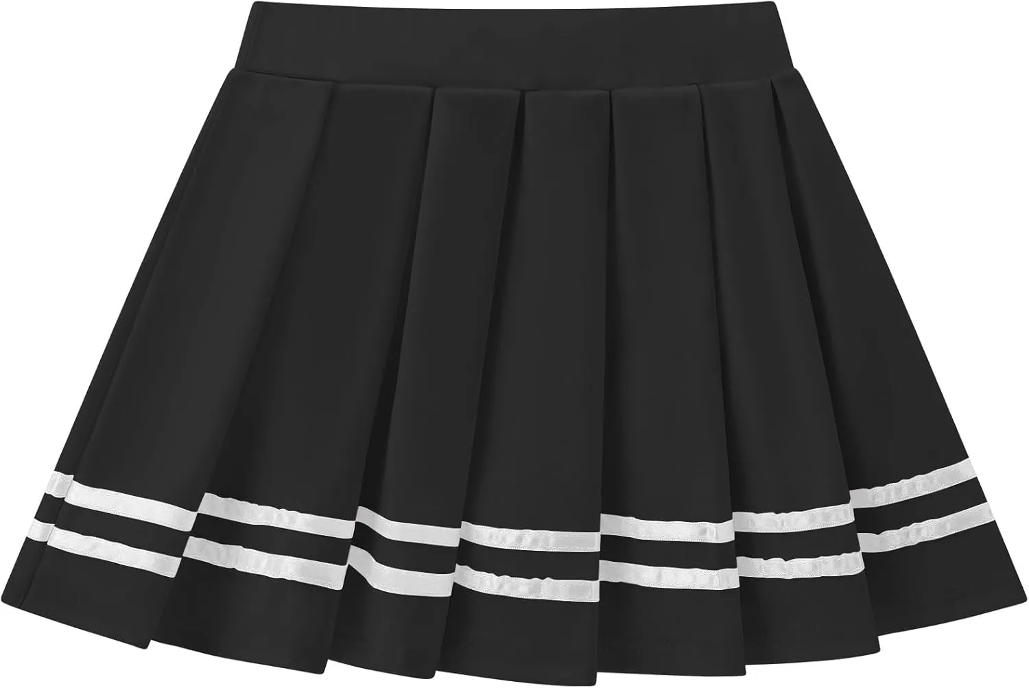 FYMNSI Women's Mini Pleated Skirt Retro High Waist School Girl Skirt Cheerleader Skirts Japanese Uniform Skirt Rave Bottoms