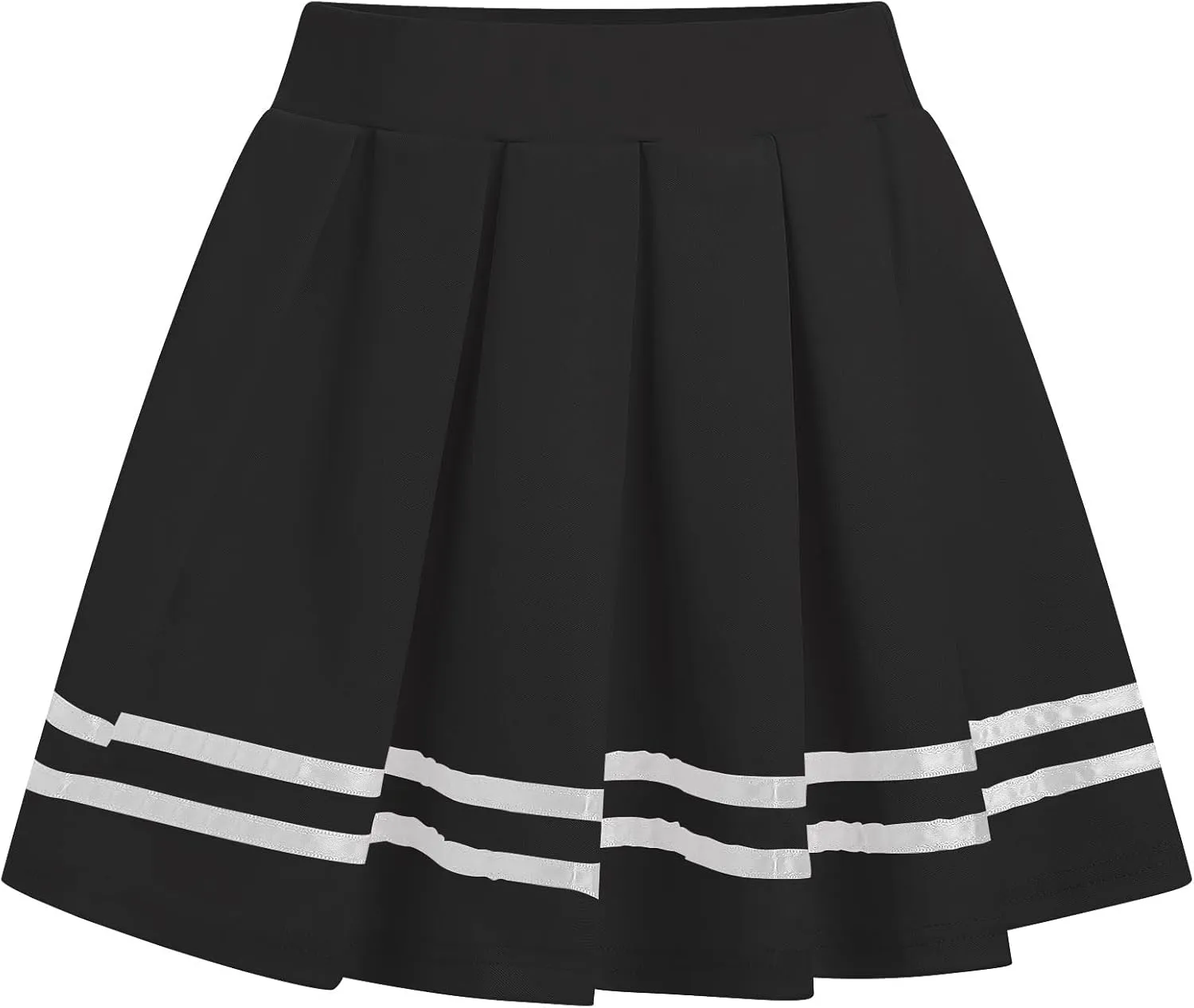 FYMNSI Women's Mini Pleated Skirt Retro High Waist School Girl Skirt Cheerleader Skirts Japanese Uniform Skirt Rave Bottoms