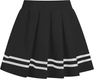 FYMNSI Women's Mini Pleated Skirt Retro High Waist School Girl Skirt Cheerleader Skirts Japanese Uniform Skirt Rave Bottoms