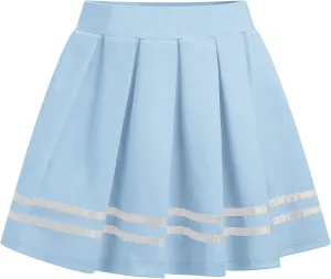 FYMNSI Women's Mini Pleated Skirt Retro High Waist School Girl Skirt Cheerleader Skirts Japanese Uniform Skirt Rave Bottoms
