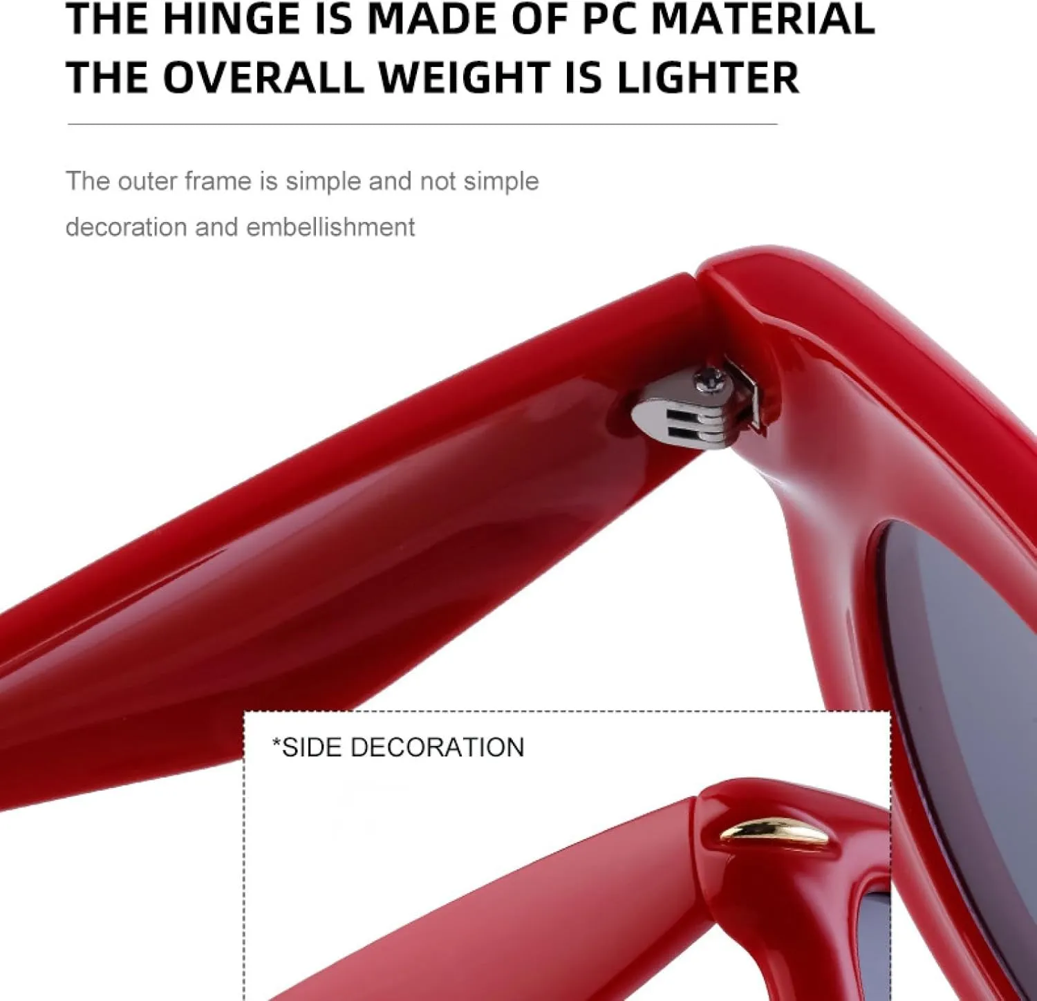 Inflated Round Sunglasses for Men Women Luxury Fashion Cat Eye Vintage Big Frame