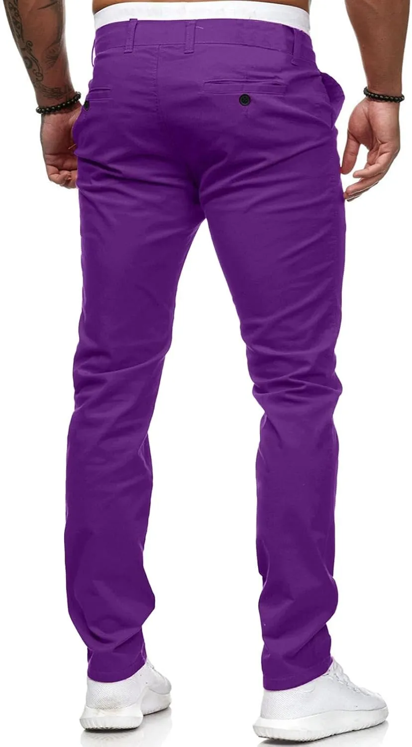 Jeans for Men Slim Fit Skinny Stretch Comfy Jeans Denim Pants Casual Straight Leg Full Length Trousers with Pocket