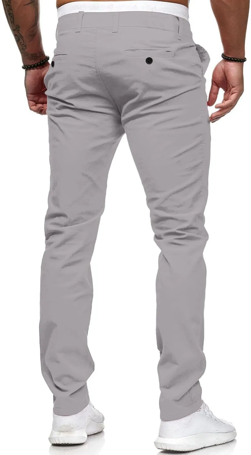 Jeans for Men Slim Fit Skinny Stretch Comfy Jeans Denim Pants Casual Straight Leg Full Length Trousers with Pocket
