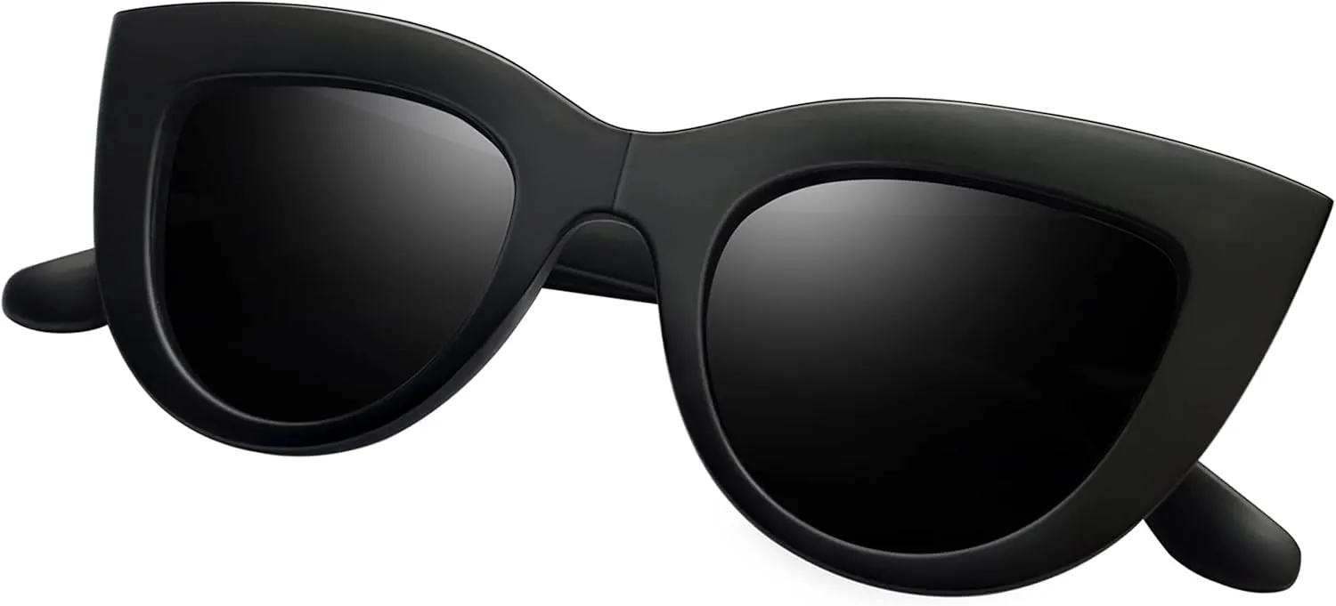 Joopin Polarized Cat Eye Sunglasses for Women, Retro Narrow Pointy Cateye Womens Sun Glasses