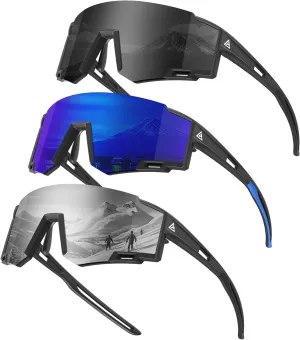 KALIYADI Polarized Kids-Sunglasses Sports Sunglasses-for-Kids: Boys and Girls Sun Glasses with UV400 for Running Cycling