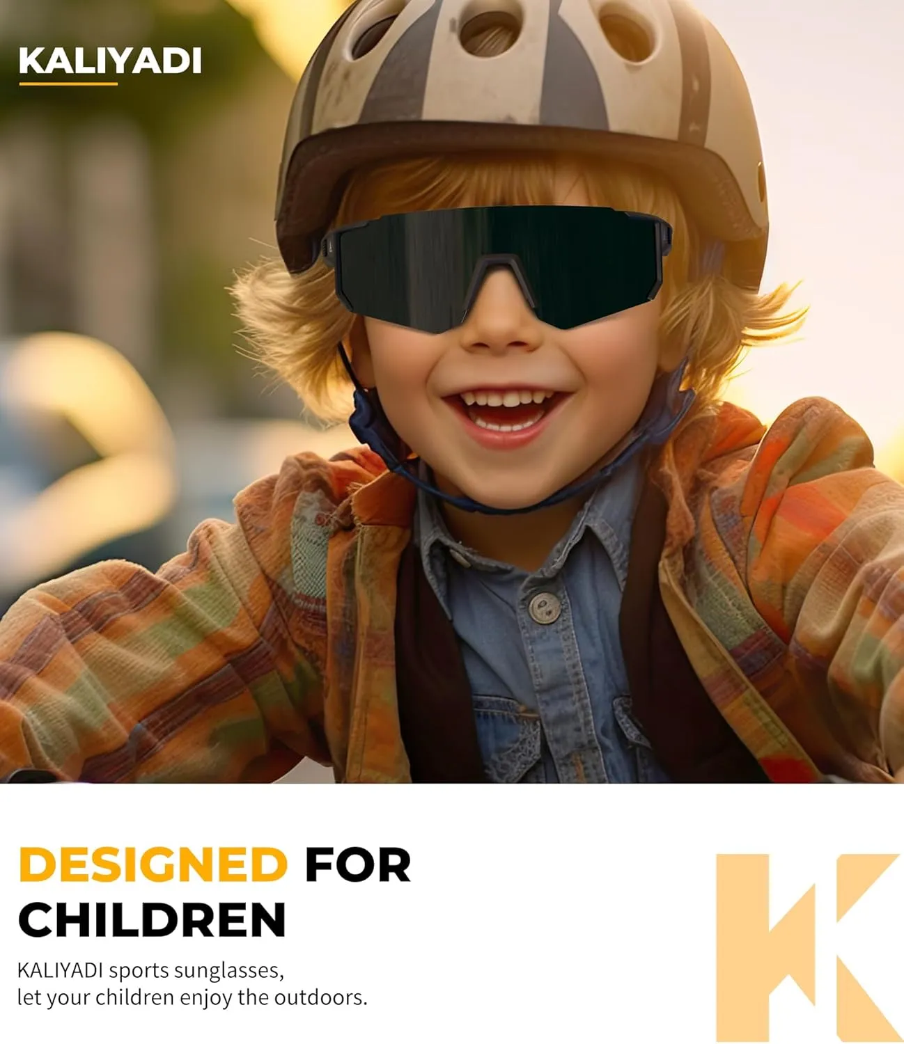 KALIYADI Polarized Youth Baseball-Sunglasses Kids-Sunglasses: Sports Cycling Running Boys Girls Age 3-12 UV400 Protection