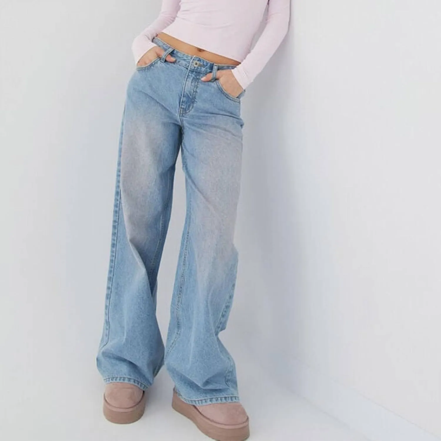 Khaki Flare Pants for Women Bell Bottom Jeans for Women High Waisted Stretch Flare Pants 5 Button Skinny Cut Jean