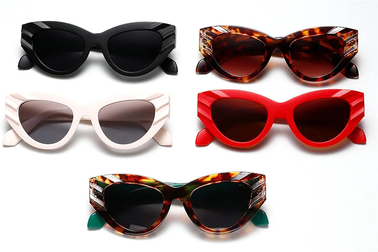 laureles Fashion Small Cat Eye Sunglasses Women's Classic Vintage Triangle Sun Glasses Men Outdoor Goggle
