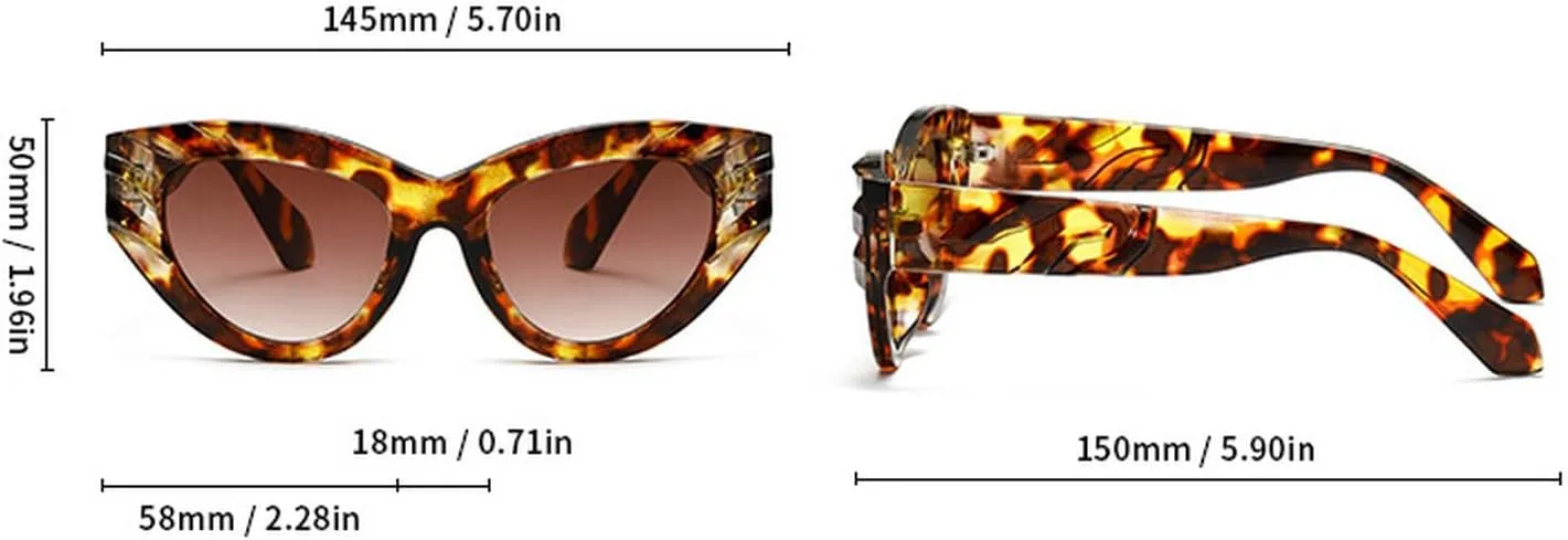 laureles Fashion Small Cat Eye Sunglasses Women's Classic Vintage Triangle Sun Glasses Men Outdoor Goggle