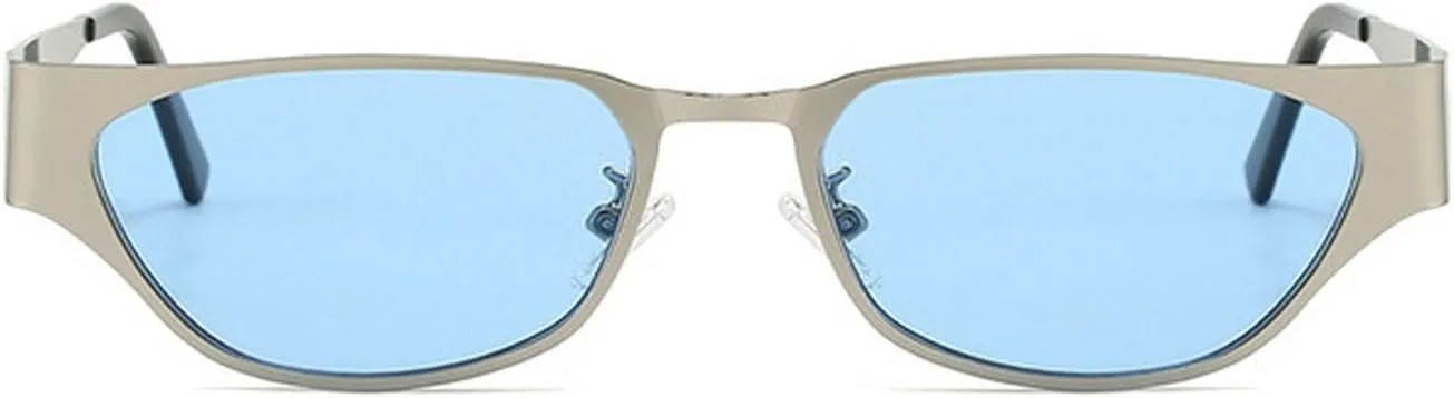 laureles Fashion Small Cat Eye Y2k Sunglasses Women Vintage Metal Black Grey Sun Glasses Men Outdoor Travel