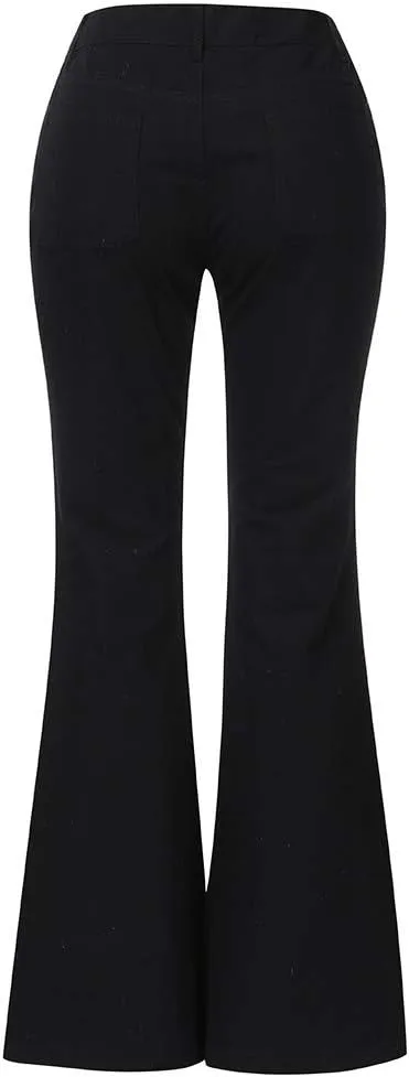 LCMTWX Black Pants for Women Poket Waisted Pants Trousers Up Womens Casual Women's Jeans Black Pants for Women Clothes for