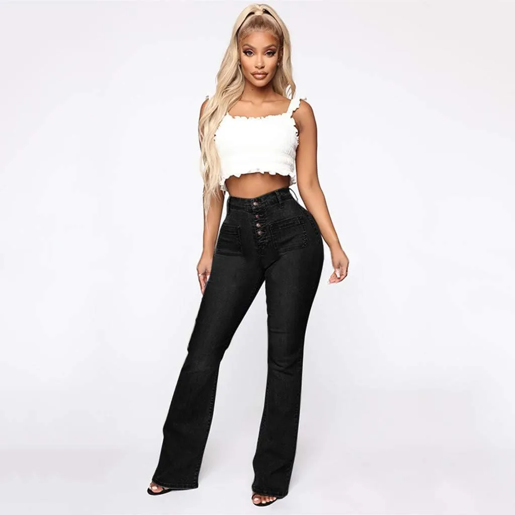 LCMTWX Black Pants for Women Poket Waisted Pants Trousers Up Womens Casual Women's Jeans Black Pants for Women Clothes for