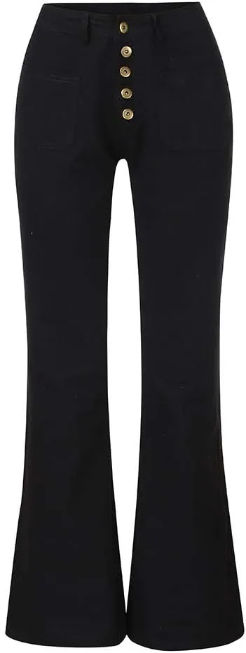 LCMTWX Black Pants for Women Poket Waisted Pants Trousers Up Womens Casual Women's Jeans Black Pants for Women Clothes for