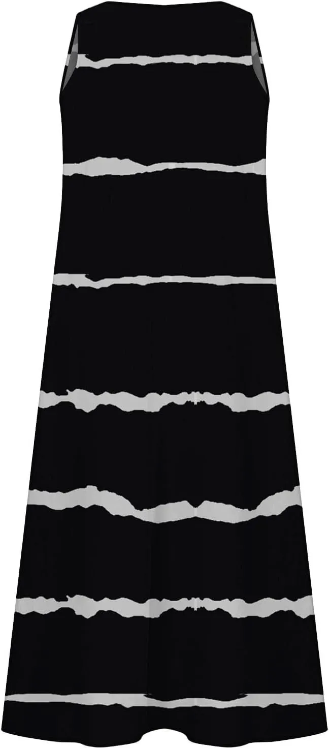 Linen Dresses for Women 2025 Summer Dresses for Women Plus Size Beach Dress Casual Sundresses Sexy Sleeveless Dress