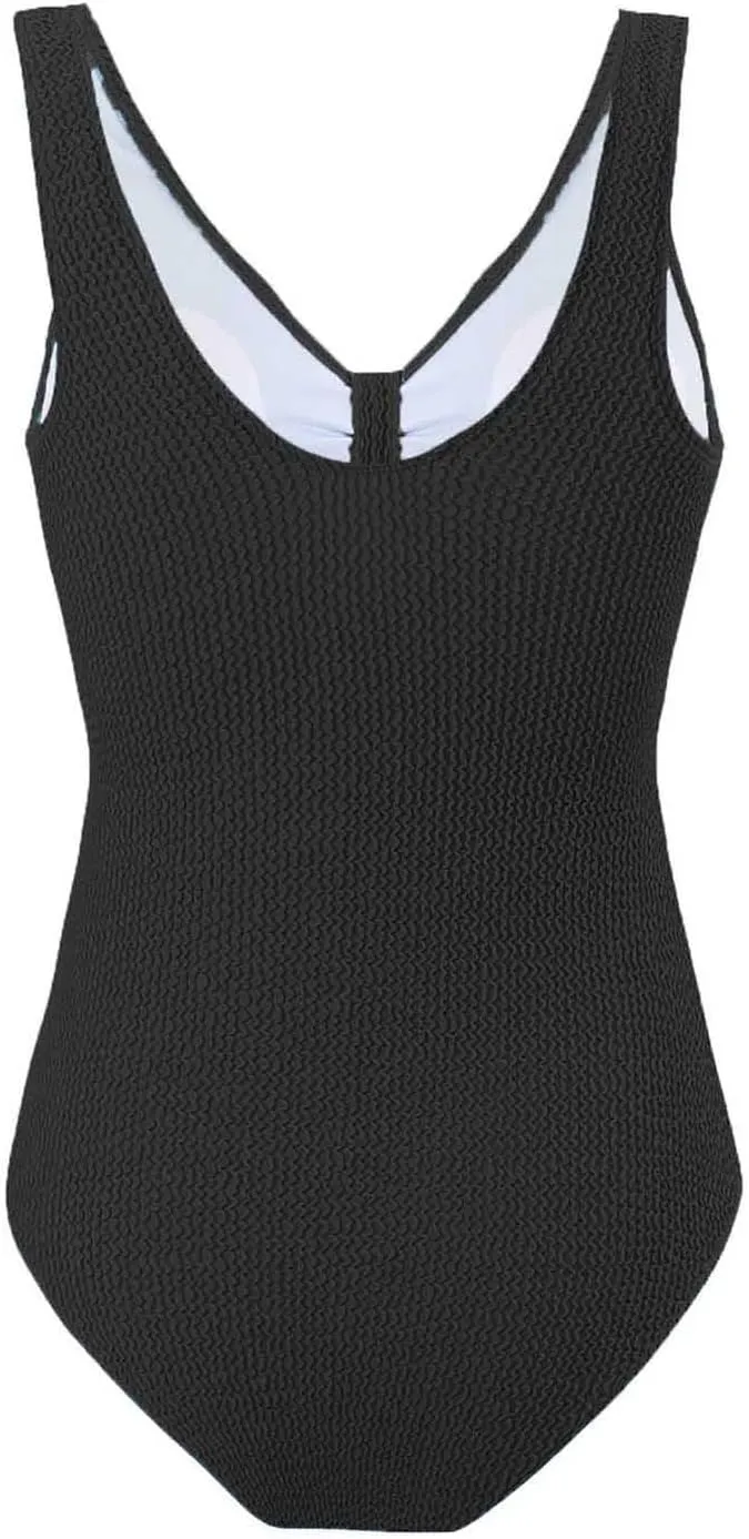 Lmdudan One Piece Swimsuits for Women Sleeveless Backless Modest Bathing Suit Tummy Control Cheeky Beach Swimwear 2025