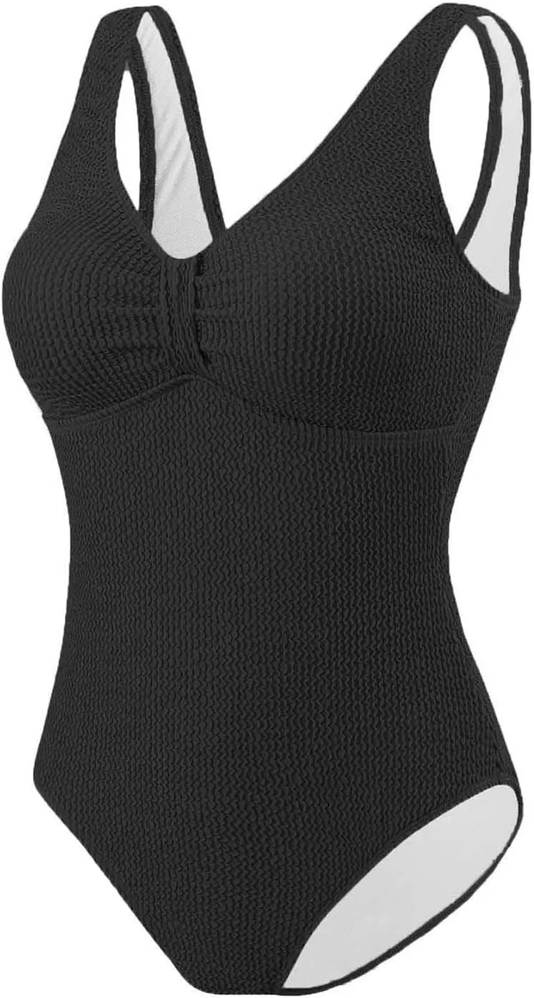 Lmdudan One Piece Swimsuits for Women Sleeveless Backless Modest Bathing Suit Tummy Control Cheeky Beach Swimwear 2025