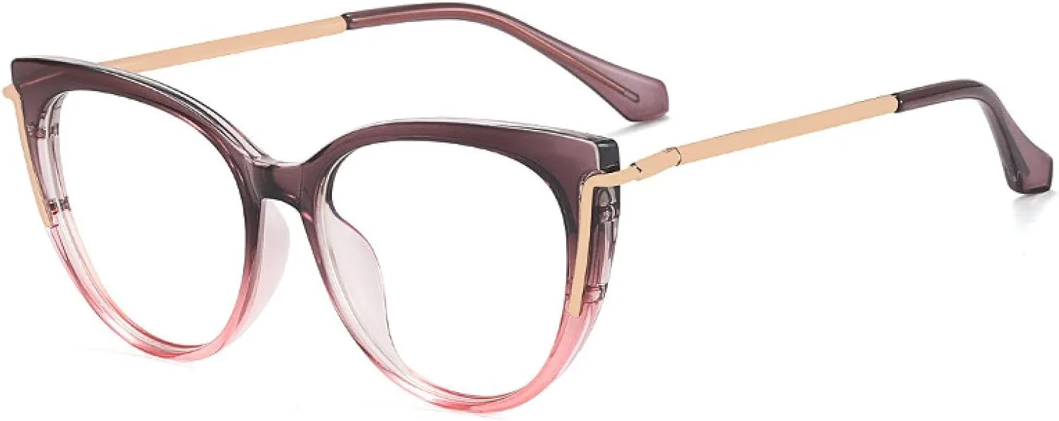 Luxury Glasses Frame Colorful Women Spectacles Frame Cat Eye