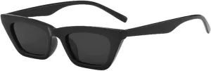 Luxury Rectangle Sunglasses Woman Vintage Cat Eye Sun Glasses Female Male Personality Cool Retro Black Cateye