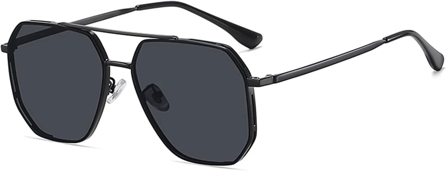 Men's Cycling Metal Polarized Driving Sunglasses Beach Sunglasses (Color : C)