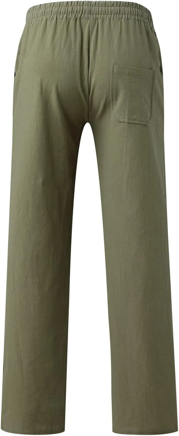 Mens Fashion Joggers Sports Pants Casual Cotton Cargo Pants Gym Sweatpants Trousers Mens Long Slim Fit Pant