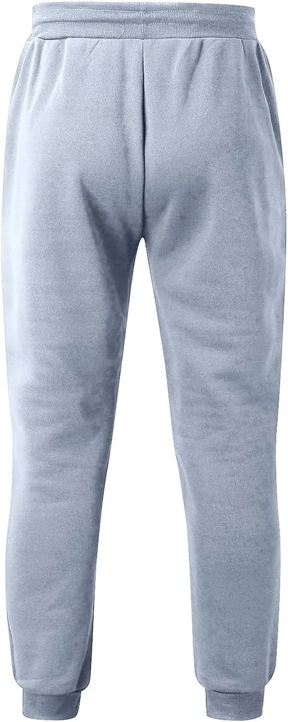 Men's Jogger Sweatpant Casual Cargo Pants Slim Fit Chino Trousers Athletic Workout Bodybuilding Pants with Pockets