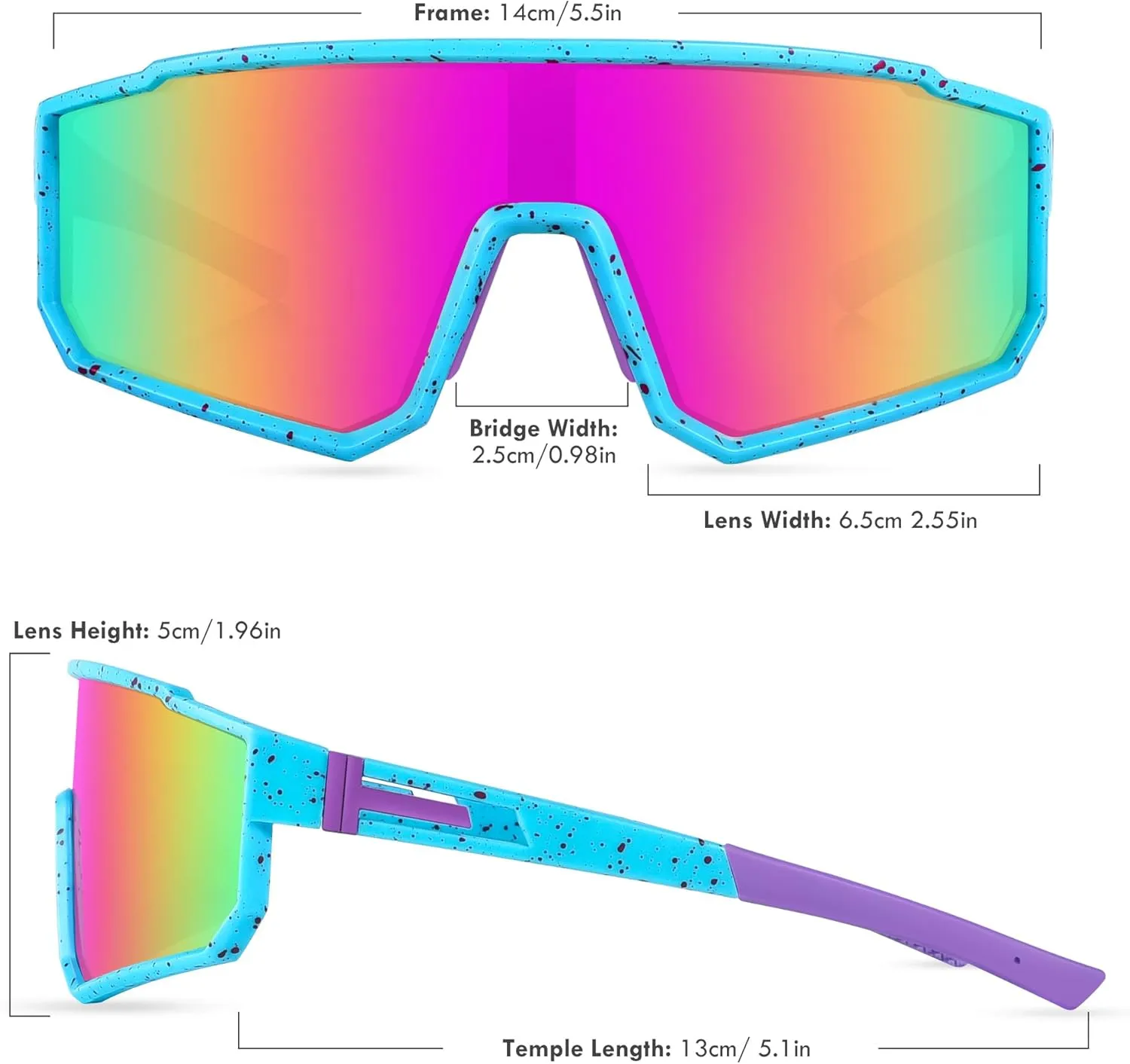 MVPTGRS Youth Baseball Sunglasses for Boys Girls Age 8-14 TR90 Frame Kids Sport Sunglasses for Softball Cycling Baseball Golf