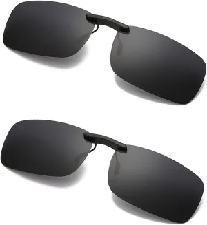 Polarized Clip Sunglasses for Prescription Eyeglasses-Clip on Sunglasses