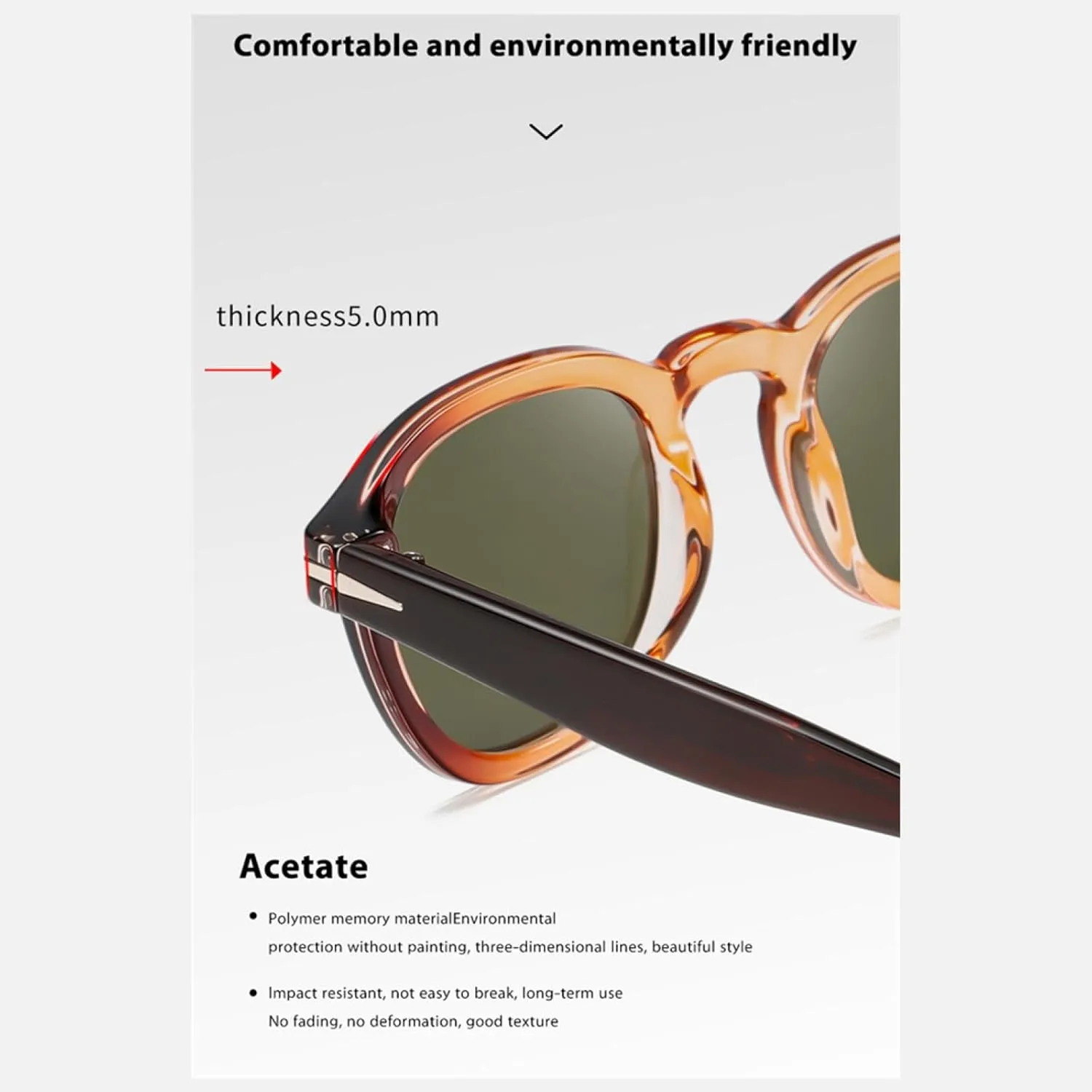 Polarized Sunglasses for Men Brown Blue Fashion Sunglassess for Women Uv400 Male Outdoor