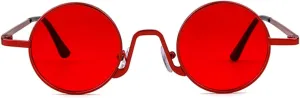 Retro Round Steampunk Sunglasses Men Women Goggles Lady Circle Sun Glasses