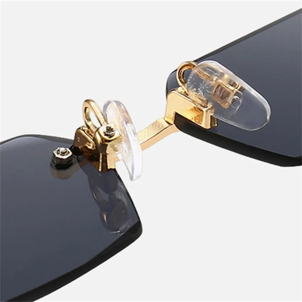 Rimless Sunglasses Women Men Shades Sun Glasses For Female Male Summer Traveling