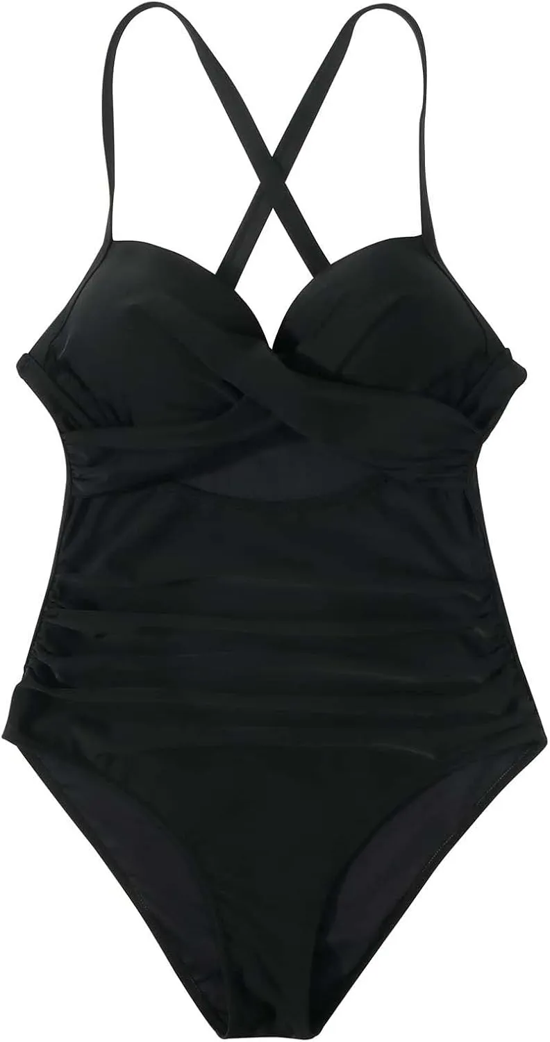 Rvidbe Women's Competitive Athletic 1 Piece Swimsuit Racerback Training Swimwear Bathing Suits Swimsuit Women